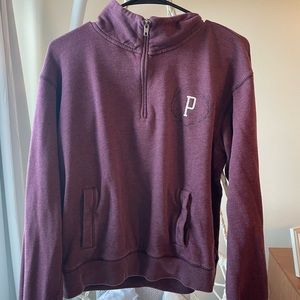 Purple/Maroon PINK Victoria Secret zip up size small